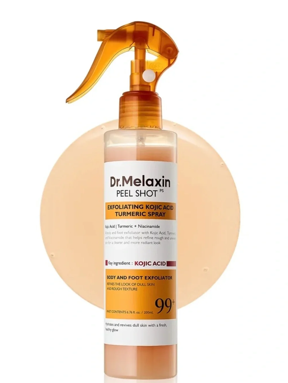 Dr. Melaxin Peel Shot Exfoliating Kojic Acid Turmeric Spray.  200ml  NEW